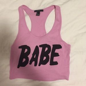 F21 babe tank top