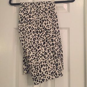 NWT Black & White Leopard Pants