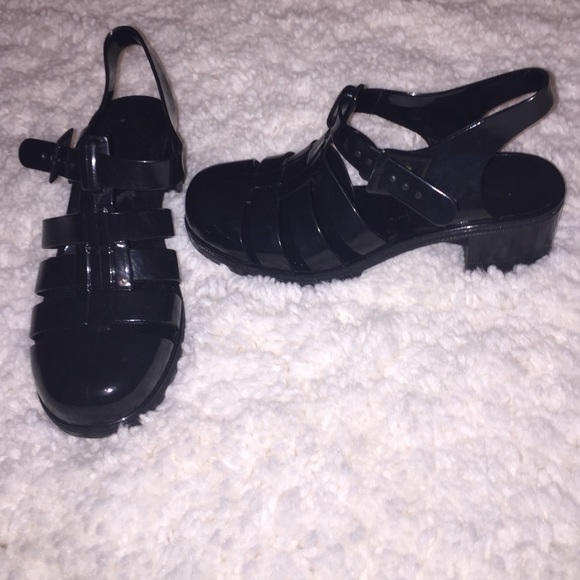 Black Jelly Shoes