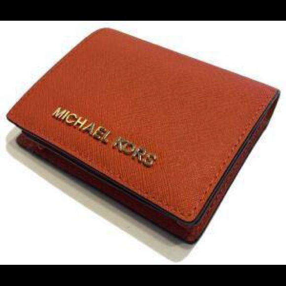 Michael Kors Saffiano Travel Leather Card Holder