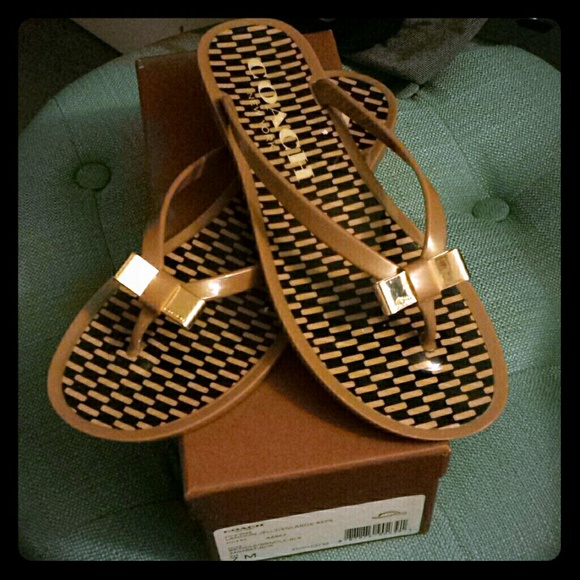 COACH London Jelly Flip flops