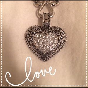 Silver heart necklace