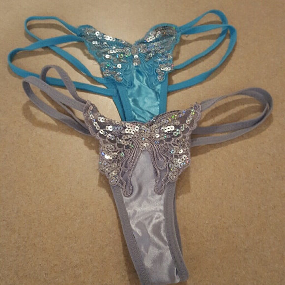 Two butterfly thongs, brand new