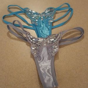 Two butterfly thongs, brand new