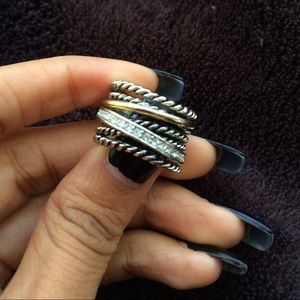Attached stacked Ring