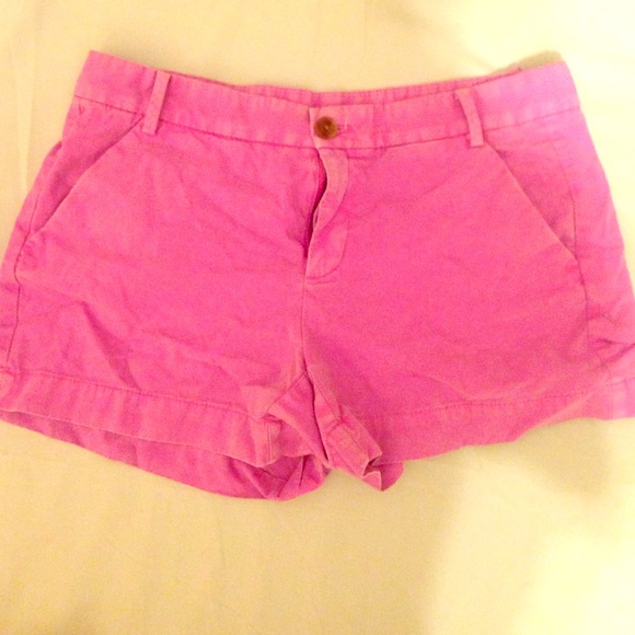 Hot pink chino shorts