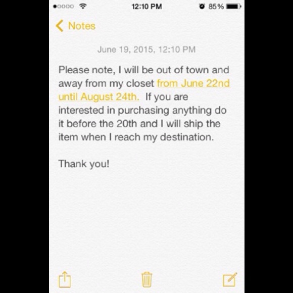 Out of town