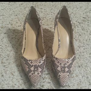 Snake print kitten Heels