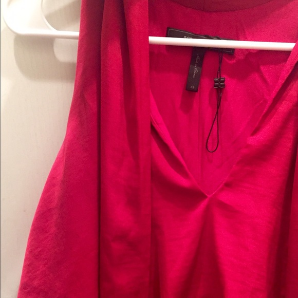 BCBG Silky Top with tie - Picture 4 of 4