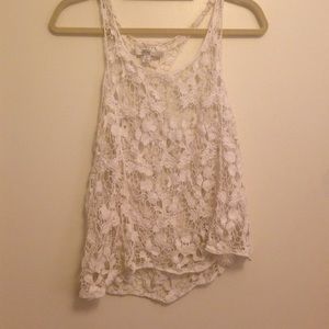 Summery white tank