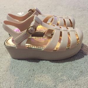 Platform Jelly Sandals