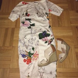 Japanese flower print dress NWT