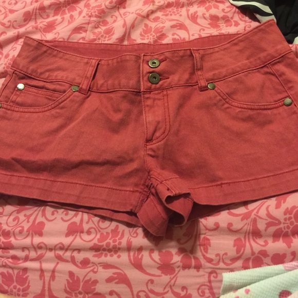 Red Arizona Jean Shorts