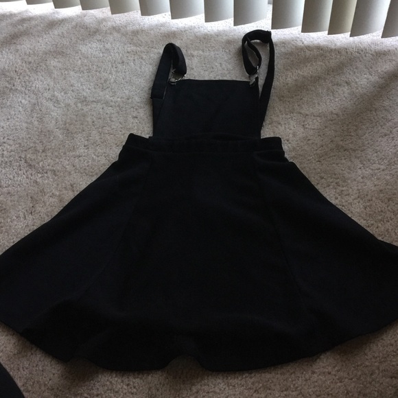Black suspender dress