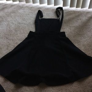 Black suspender dress