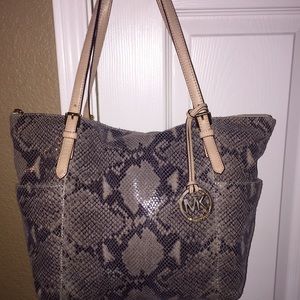 Authentic Michael Kors snakeskin purse