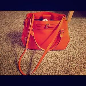 Ralph Lauren Newbury Jack O'lantern Satchel