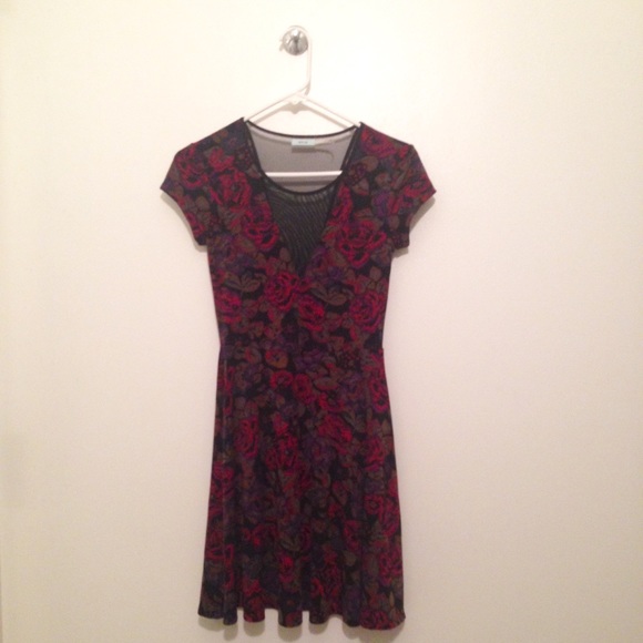 Kimchi Blue Rose Dress with Mesh detail