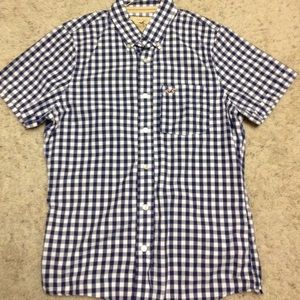Hollister Men's LARGE Short sleeve plaid button