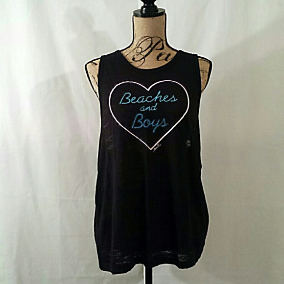 O'neill black burnout racerback top