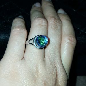 swarovski elements statement ring 925