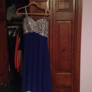 Royal blue formal dress