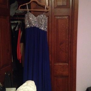 Royal blue dress