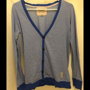 Long Sleeve Blue Stripped Sweater Shirt