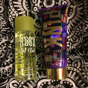 Vs pink body spray and scrub