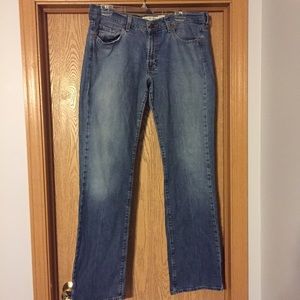 Low Waist Boot-Cut Jeans, Size 12
