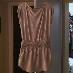 BCBG short gold dress, size 2