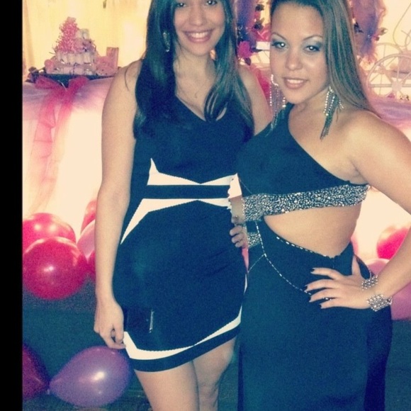 Black and white dress