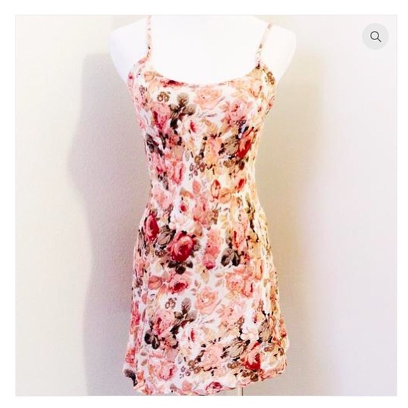 Rare Brandy Floral Rose Herika Dress