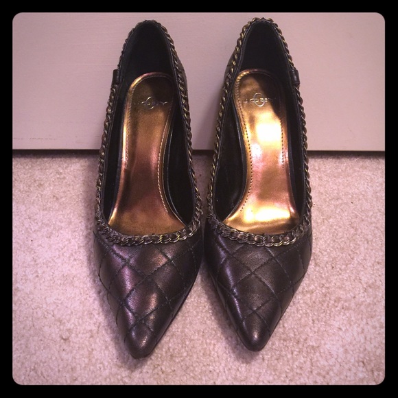 Joey O Leather Bronze "Aida" High Heels