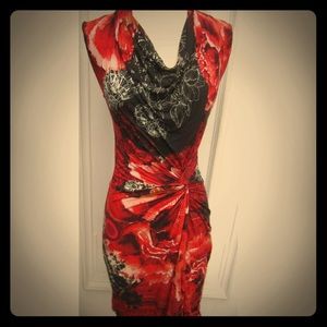 Desigual Plisiland Twist Front Floral Dress