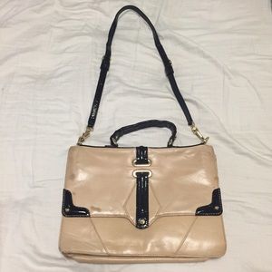 Rebecca Minkoff Patent Leather Trim Shoulder Bag