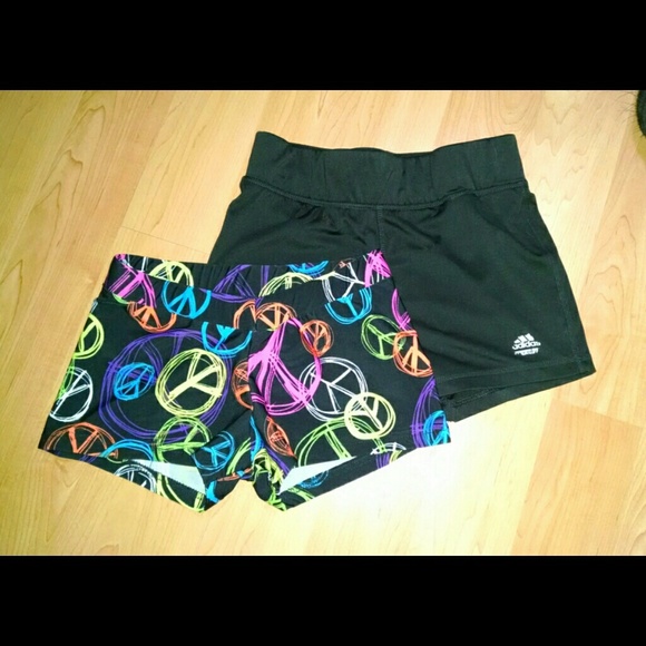 Two pair of spandex shorts