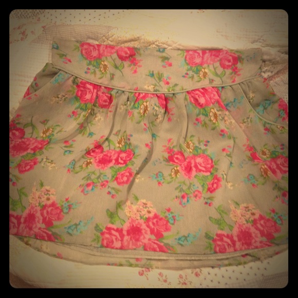 Charlotte Russe Floral Skirt, Size L