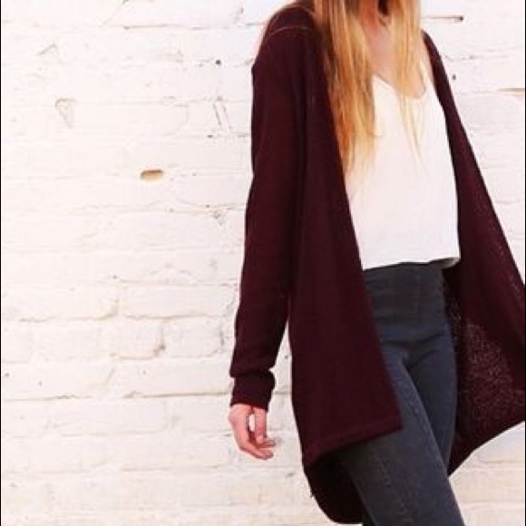 Maroon Brandy Cardigan