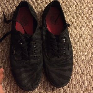 Black zebra vans