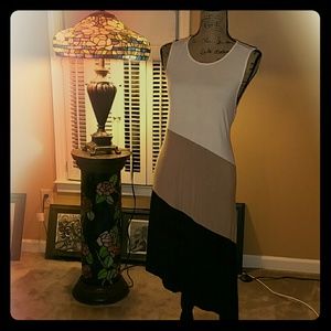Horizontal Color Block Dress
