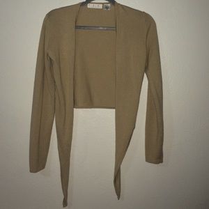 Cashmere light brown cardigan