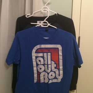 Two Fall Out Boy shirts