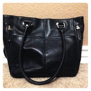 Tignanello black leather purse