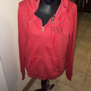 Victoria Secret Studded Hood Zip-up