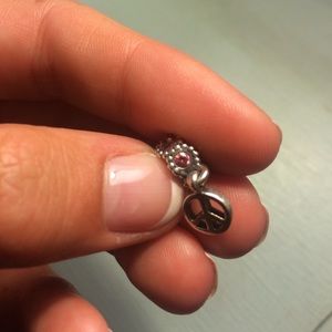 Peace sign Pandora charm