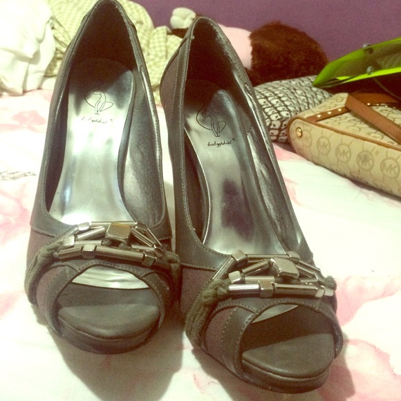 Baby phat open toe high heel.