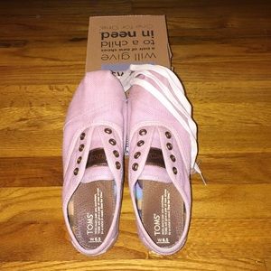 Light Pink Cordones Toms for women