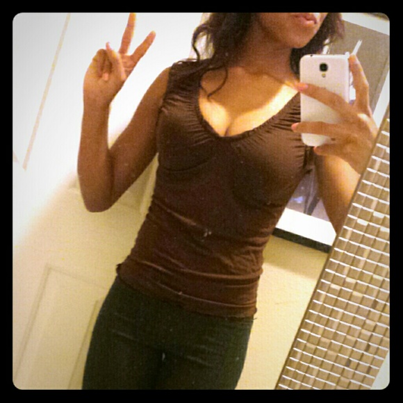 Fitted Brown Shirt