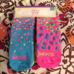 Spanish days of the week socks